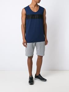 amirslama Amir Slama x Erasmo T-shirt met logo - Blauw