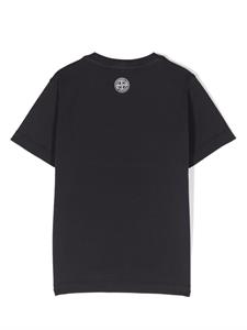stoneislandjunior Stone Island Junior T-shirt met Compass-logopatch - Blauw