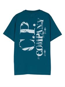 c.p.companykids C.P. Company Kids T-shirt met print - Blauw