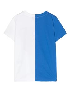 moschinokids Moschino Kids T-shirt met teddybeerprint - Blauw