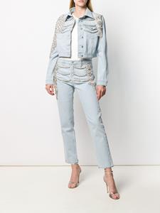 philippplein Philipp Plein Jeans verfraaid met kristallen - Blauw