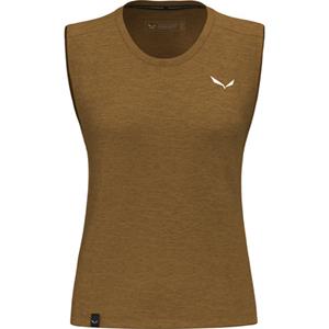Salewa - Women's Eagle Minilogo Alpine Merino Tank Top - Merinoshirt, bruin
