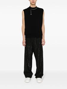 goldengoose Golden Goose Broek met wijde pijpen en pailletten - Zwart