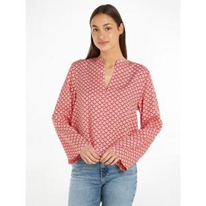 Tommy Hilfiger Top SEAL AOP V-NECK BLOUSE