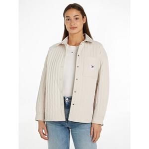 Tommy Jeans Blusentop "TJW QUILTED OVERSHIRT", mit Logopatch