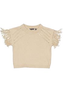 LEVV-collectie Gebreide top Kasia (ivory white)