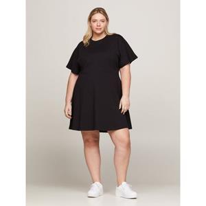Tommy Hilfiger Curve Blusenkleid CRV F&F C-NK TSHIRT DRESS SS Große Größen