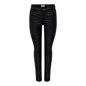 ONLY Lederimitathose "ONLBINY-NYA MW COATED ZIP PANT PNT"