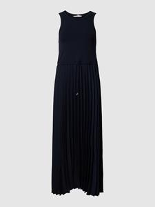 Tommy Hilfiger Midi-jurk met strikceintuur en plissévouwen