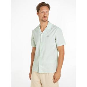 TOMMY JEANS Overhemd met korte mouwen TJM LINEN BLEND CAMP SHIRT EXT