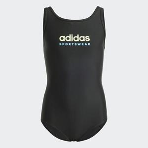 adidas - Kid's Sportswear Ubsuit - Badpak, zwart/grijs