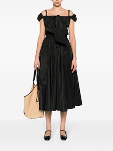 Patou Cocktailjurk met strikdetail - Zwart