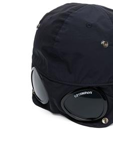 c.p.company C.P. Company Honkbalpet met goggle detail - Blauw