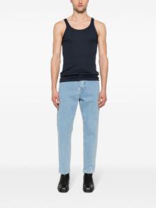 dolce&gabbana Dolce & Gabbana Fijngeribbelde katoenen tanktop - Blauw