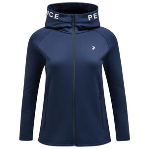 Peak Performance  Women's Rider Zip Hood - Fleecevest, blauw