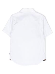 bosskidswear BOSS Kidswear Shirt met geborduurd logo - Wit