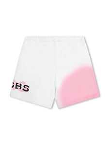 marcjacobskids Marc Jacobs Kids Shorts van katoenblend met logoprint - Wit