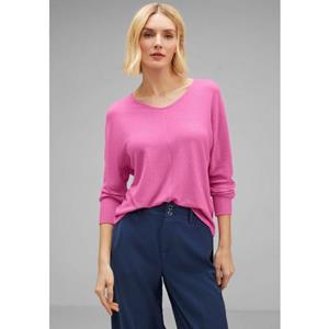 STREET ONE Langarmshirt, in Melange-Optik
