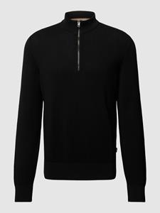 Boss Gebreide pullover met structuurmotief, model 'Ebrando'