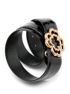Maje Riem met krokodillen-reliëf - Zwart
