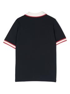 monclerenfant Moncler Enfant Katoenen poloshirt met logopatch - Blauw