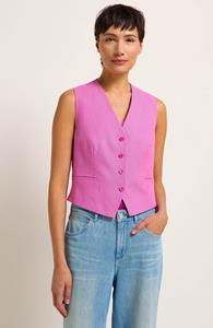 LANIUS Damen vegan Gilet Bloom Rosa