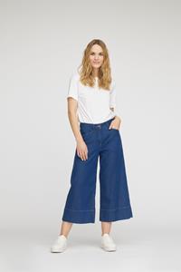 LAURIE Damen vegan Hose Rachel Loose Crop Medium Blue Denim