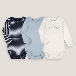 LA REDOUTE COLLECTIONS Set van 3 rompers met lange mouwen