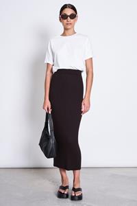 JAN N JUNE JAN 'N JUNE Damen vegan Midi-Strickrock Ebba Espresso