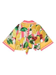 dolce&gabbanakids Dolce & Gabbana Kids Cropped blouse - Wit