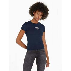 Tommy Jeans Rundhalsshirt TJW SLIM ESSNTL LOGO 1 TEE EXT mit Tommy Jeans Logo-Schriftzug & Flag