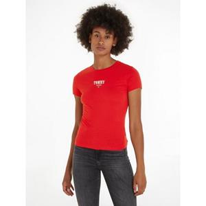 Tommy Jeans Rundhalsshirt TJW SLIM ESSNTL LOGO 1 TEE EXT mit Tommy Jeans Logo-Schriftzug & Flag