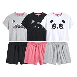 LA REDOUTE COLLECTIONS Set van 3 pyjashorts, dierenprints
