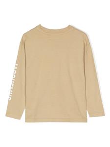 jacquemusl'enfant JACQUEMUS L'ENFANT T-shirt met logoprint - Bruin