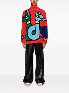 waltervanbeirendonck Walter Van Beirendonck Broek met geborduurd logo - Zwart
