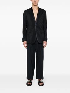giorgioarmani Giorgio Armani Broek met geplooid detail - Blauw
