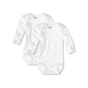 SANETTA Baby Lichamen 1/1 arm wit -Dubbelpakje-