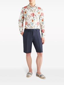 ETRO Geplooide bermuda shorts - Blauw