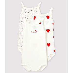 PETIT BATEAU Set van 3 body's met spaghettibandjes