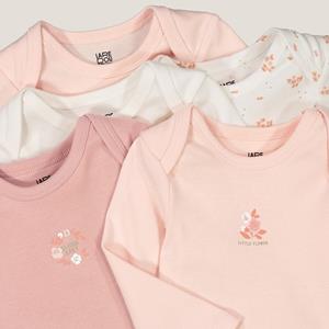 LA REDOUTE COLLECTIONS Set van 5 rompers met lange mouwen