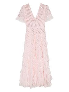 needle&thread Needle & Thread Spiral mini-jurk met pailletten - Roze