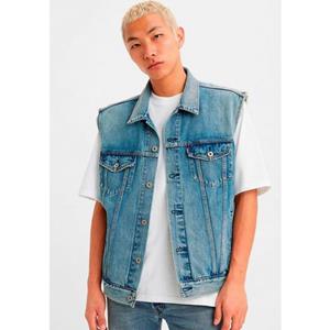 Levi's Jeansgilet RELAXED TRUCKER VEST MED INDIGO - WORN IN