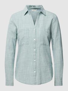 TOM TAILOR Hemdbluse blouse with slub str