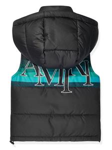 amirikids AMIRI KIDS Amiri gilet met logoprint - Zwart