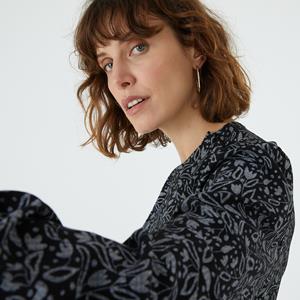 LA REDOUTE COLLECTIONS Bedrukte blouse met ronde hals en lange mouwen