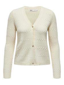 Only Onlkatia Ls Cable V-neck Cardigan C: