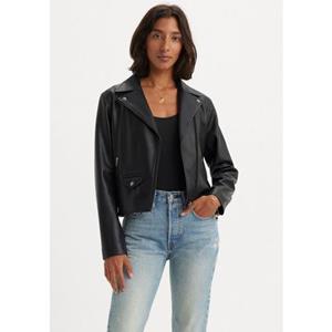 Levis Lederimitatjacke "LELOU SHRUNKEN MOTO BLA"