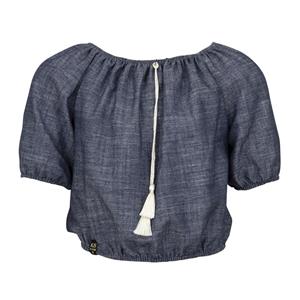 KIEstone Meisjes blouse - Jilly - blauw