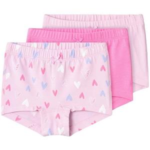 Name It Meisjes hipster nmftights met hartjesprint 3-pack