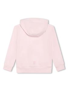 givenchykids Givenchy Kids Hoodie met logoprint en rits - Roze